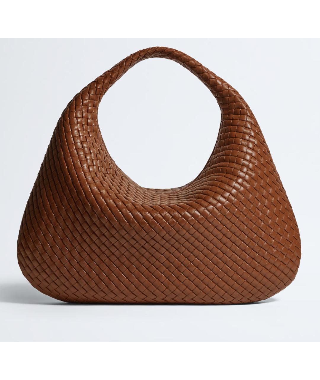 BOTTEGA VENETA Коричневая кожаная сумка тоут, фото 9