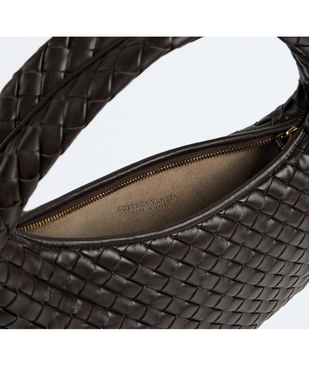 BOTTEGA VENETA Черная кожаная сумка тоут, фото 3