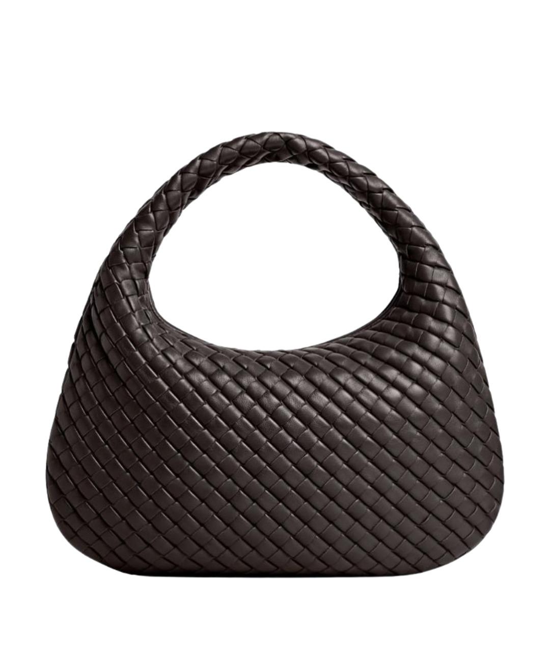 BOTTEGA VENETA Черная кожаная сумка тоут, фото 1