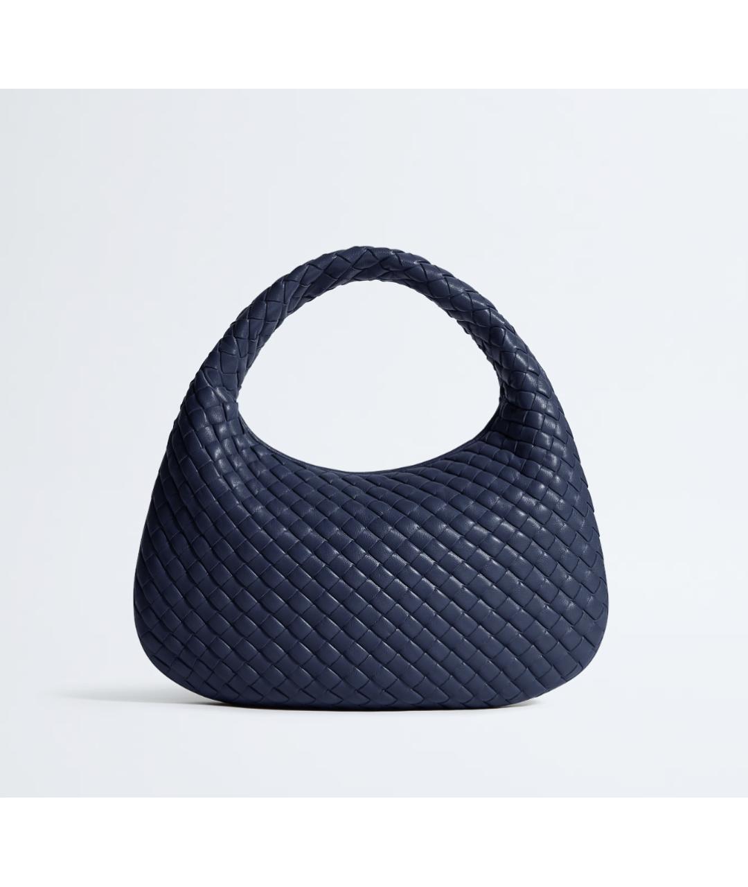 BOTTEGA VENETA Синяя кожаная сумка тоут, фото 5