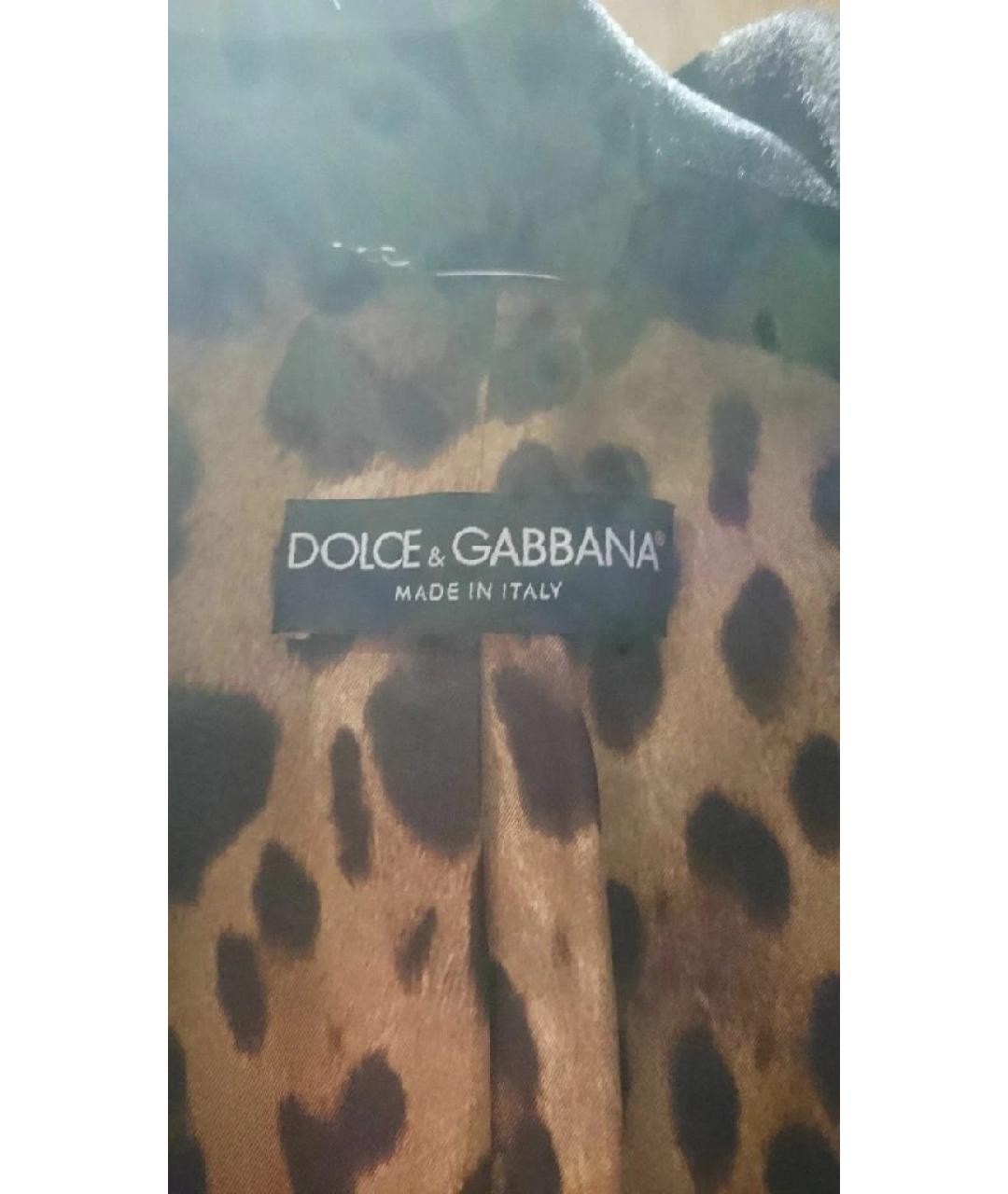 DOLCE&GABBANA Черное кашемировое пальто, фото 4