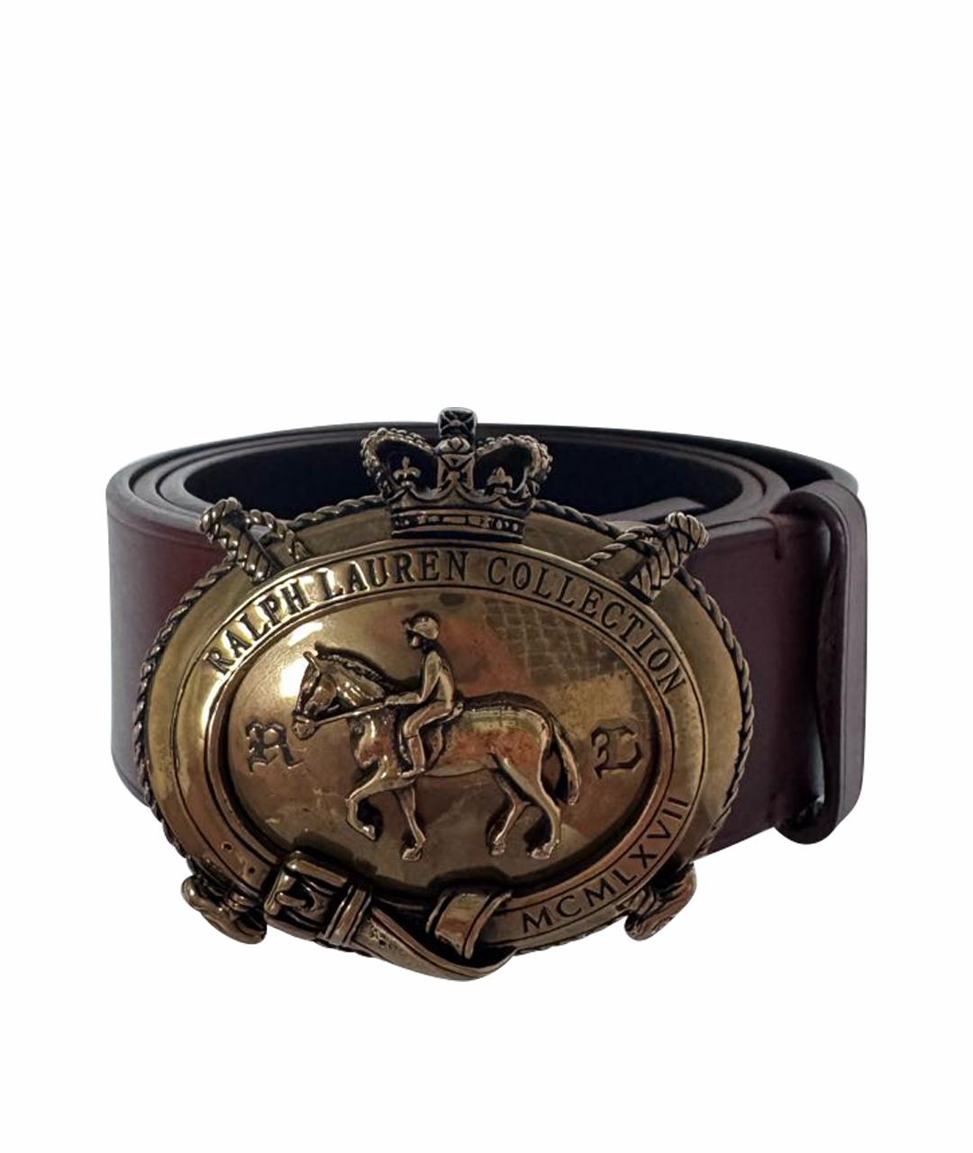 RALPH LAUREN Коричневый кожаный ремень, фото 1