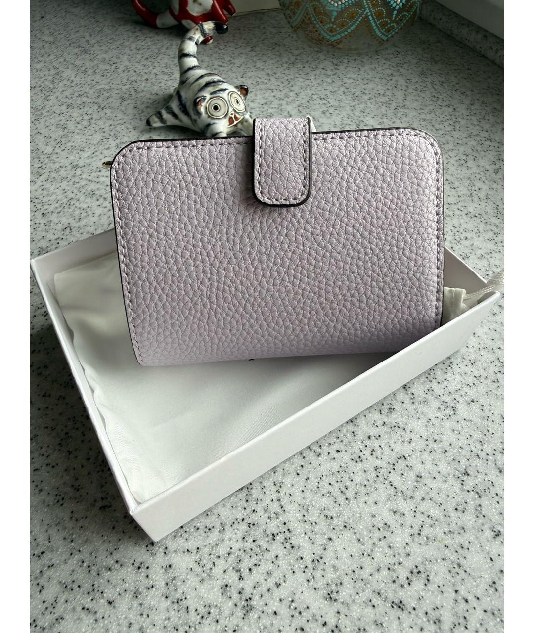 FURLA Фиолетовый кожаный кошелек, фото 3