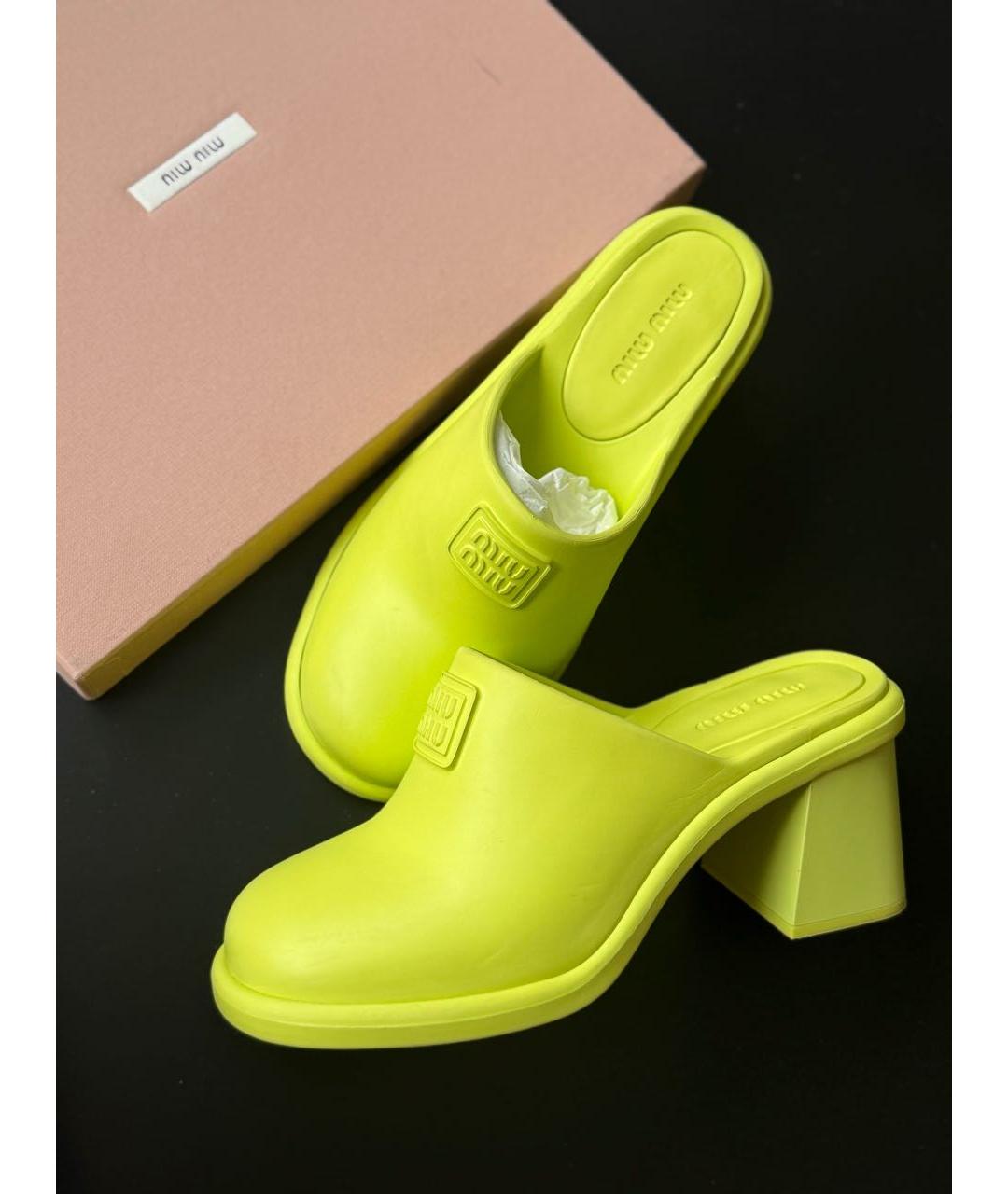 MIU MIU Резиновые сабо, фото 9