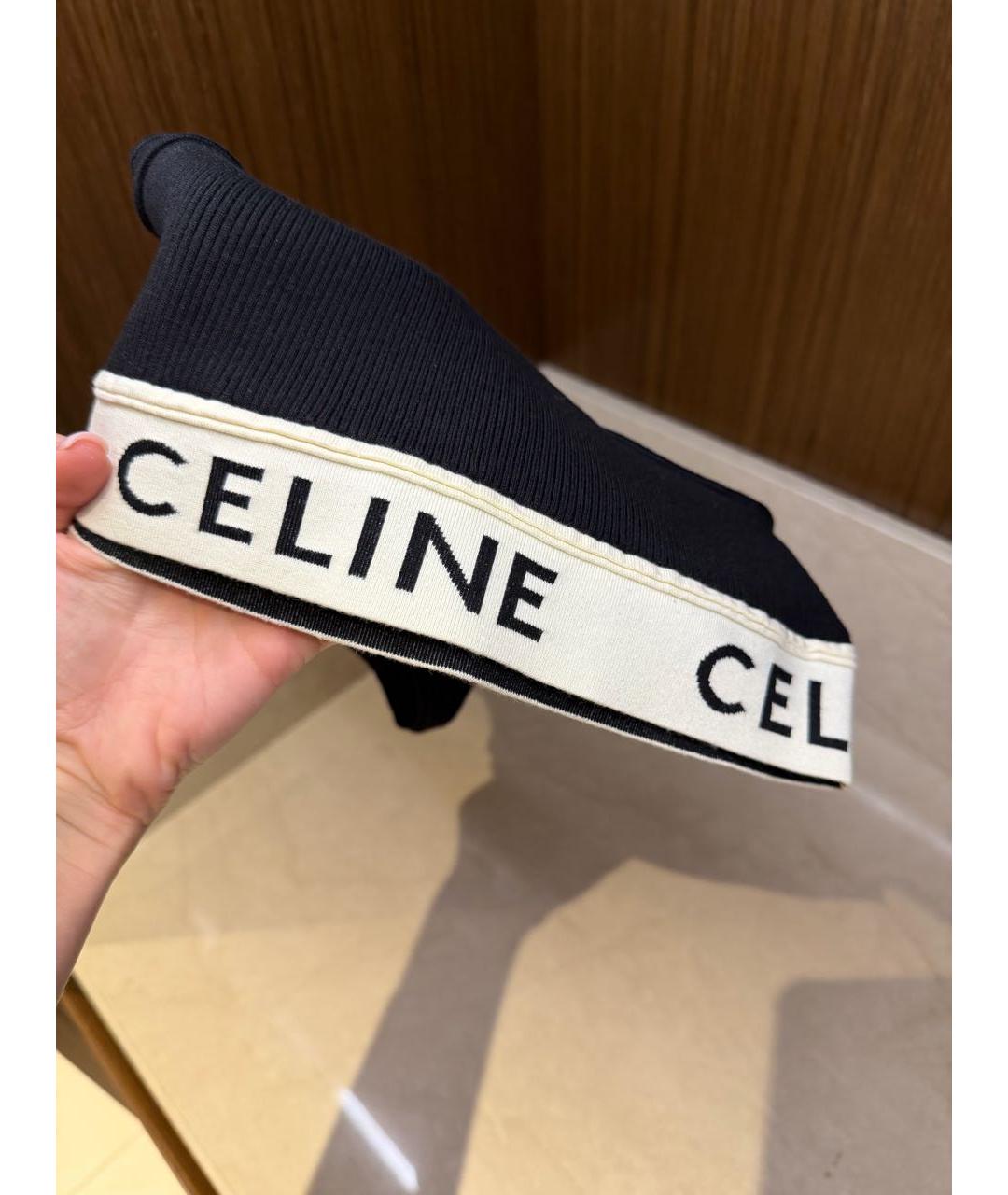 CELINE Черная майка, фото 2