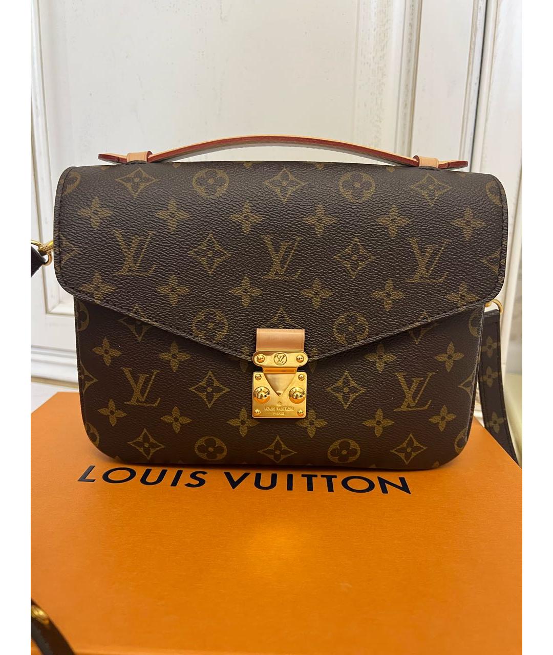 LOUIS VUITTON Коричневая сумка через плечо, фото 9