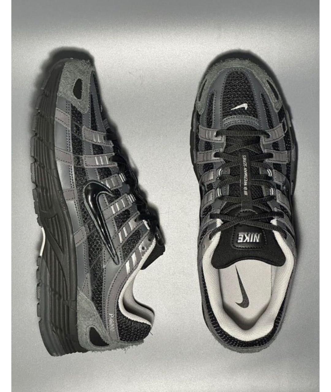 NIKE Антрацитовые замшевые низкие кроссовки / кеды, фото 8