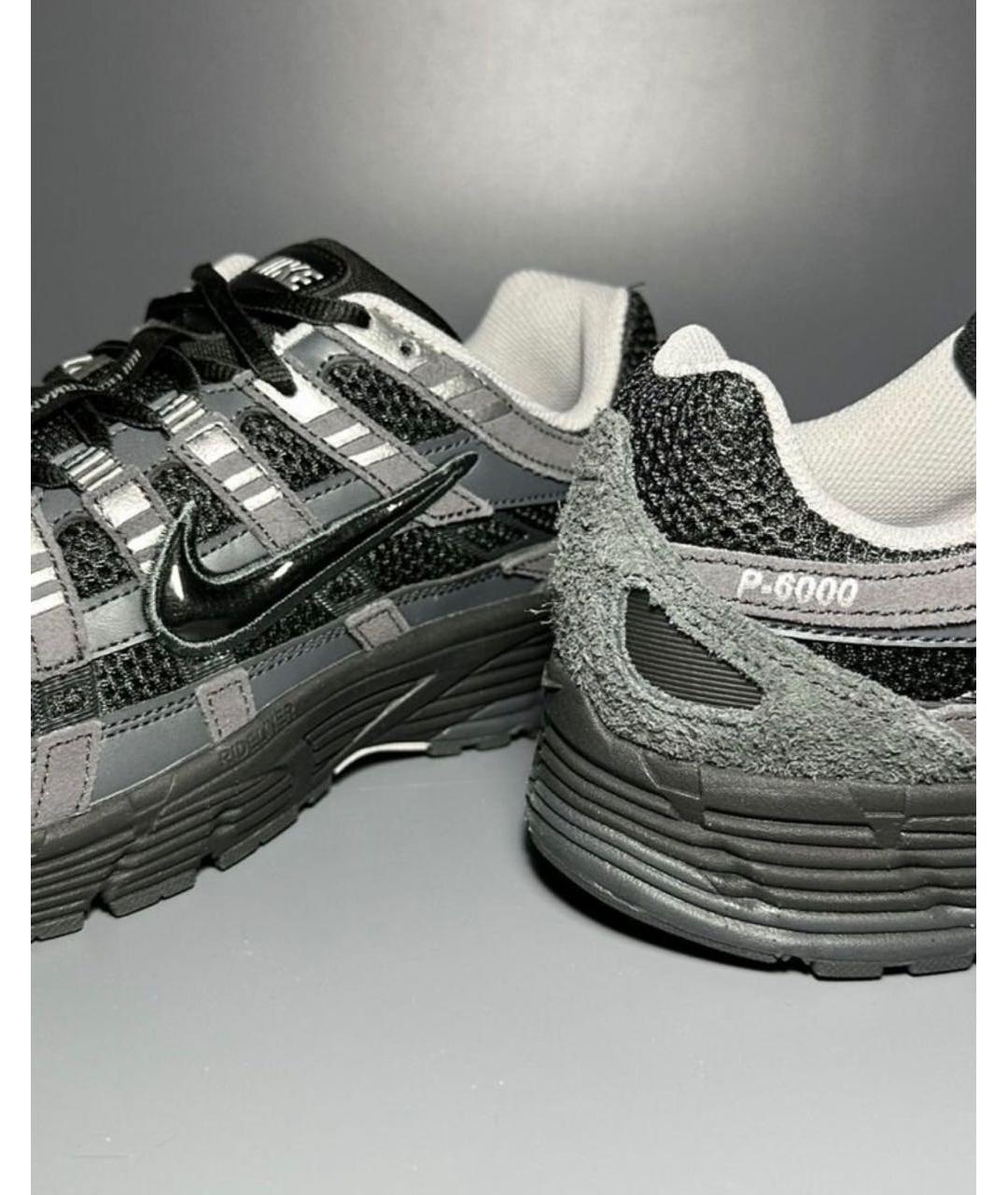 NIKE Антрацитовые замшевые низкие кроссовки / кеды, фото 7