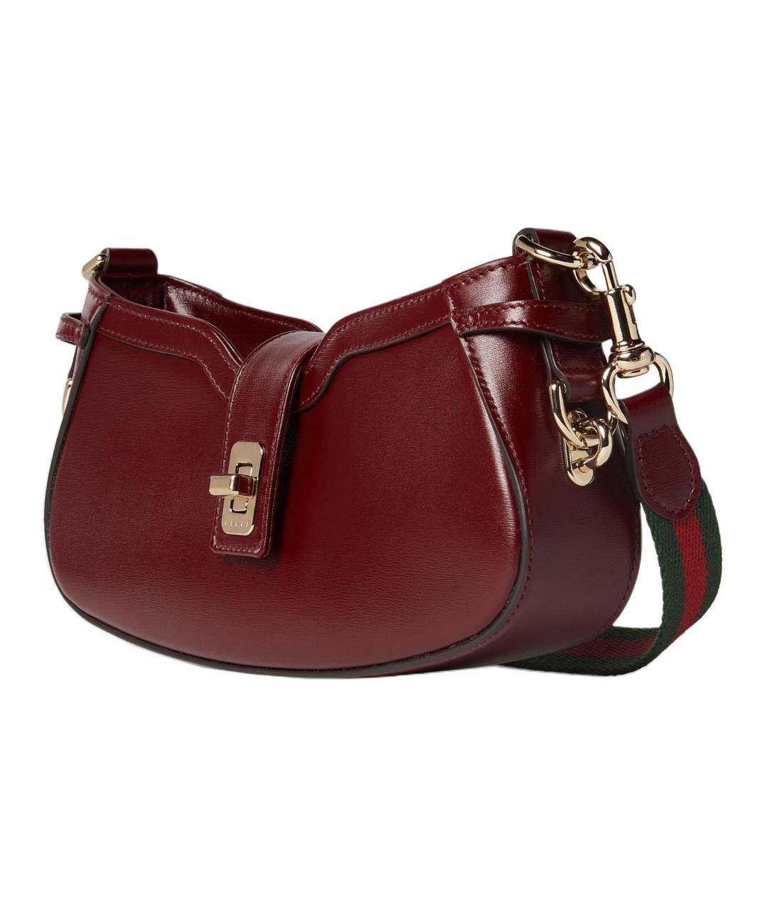 GUCCI Красная кожаная сумка через плечо, фото 2