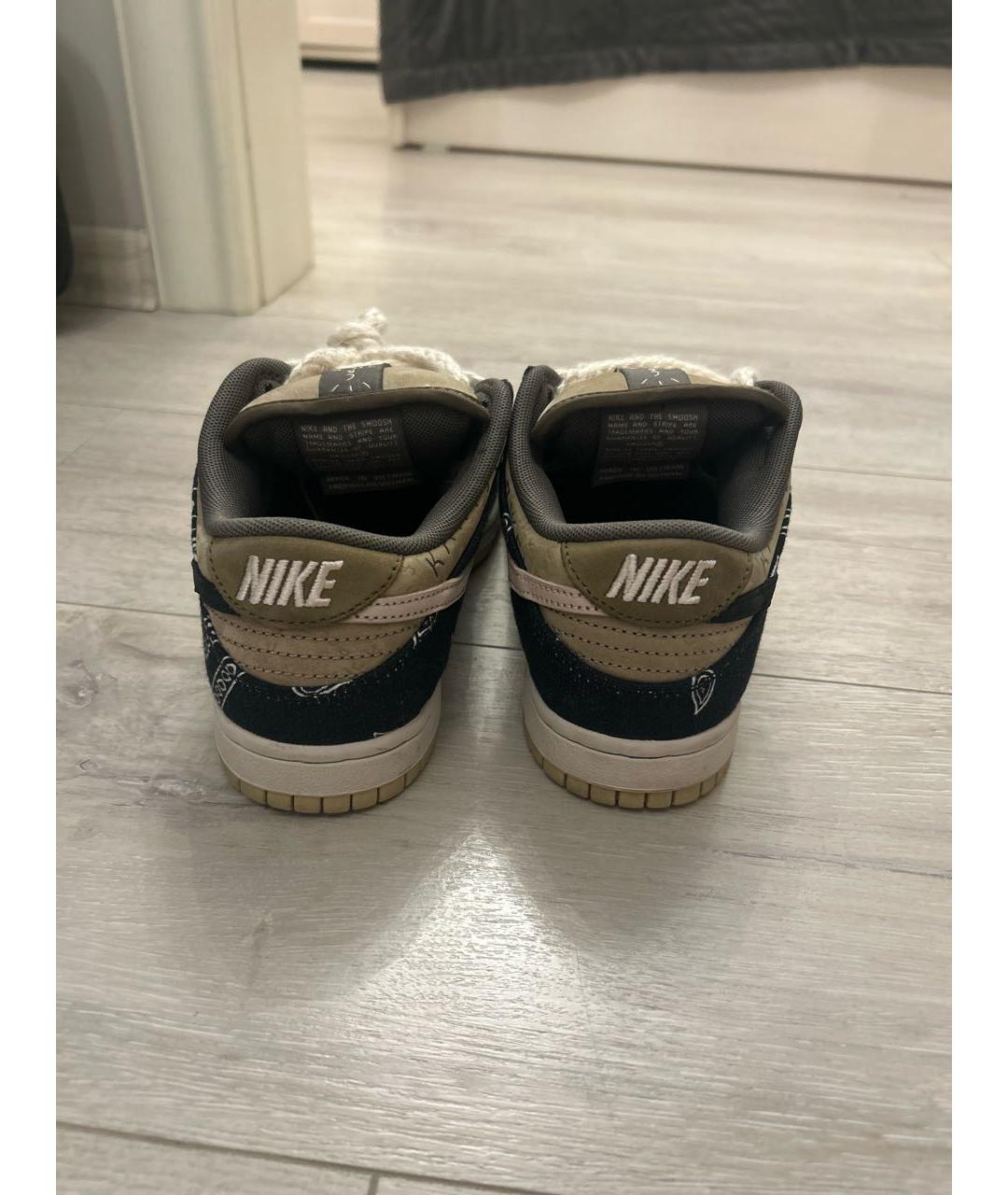 NIKE Бежевые текстильные кеды, фото 4