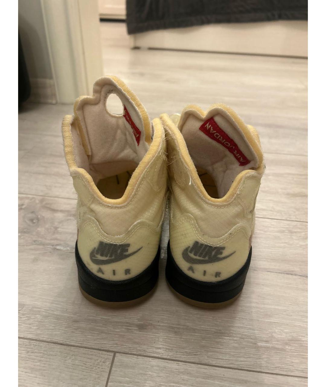 NIKE Желтые синтетические кеды, фото 4
