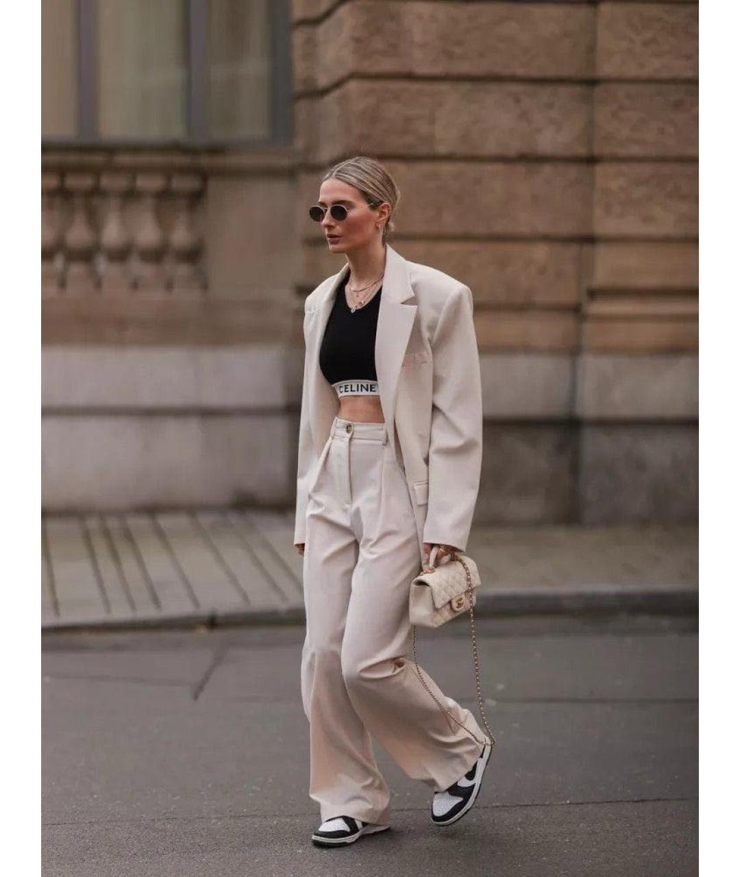 CELINE Черная хлопковая футболка, фото 8