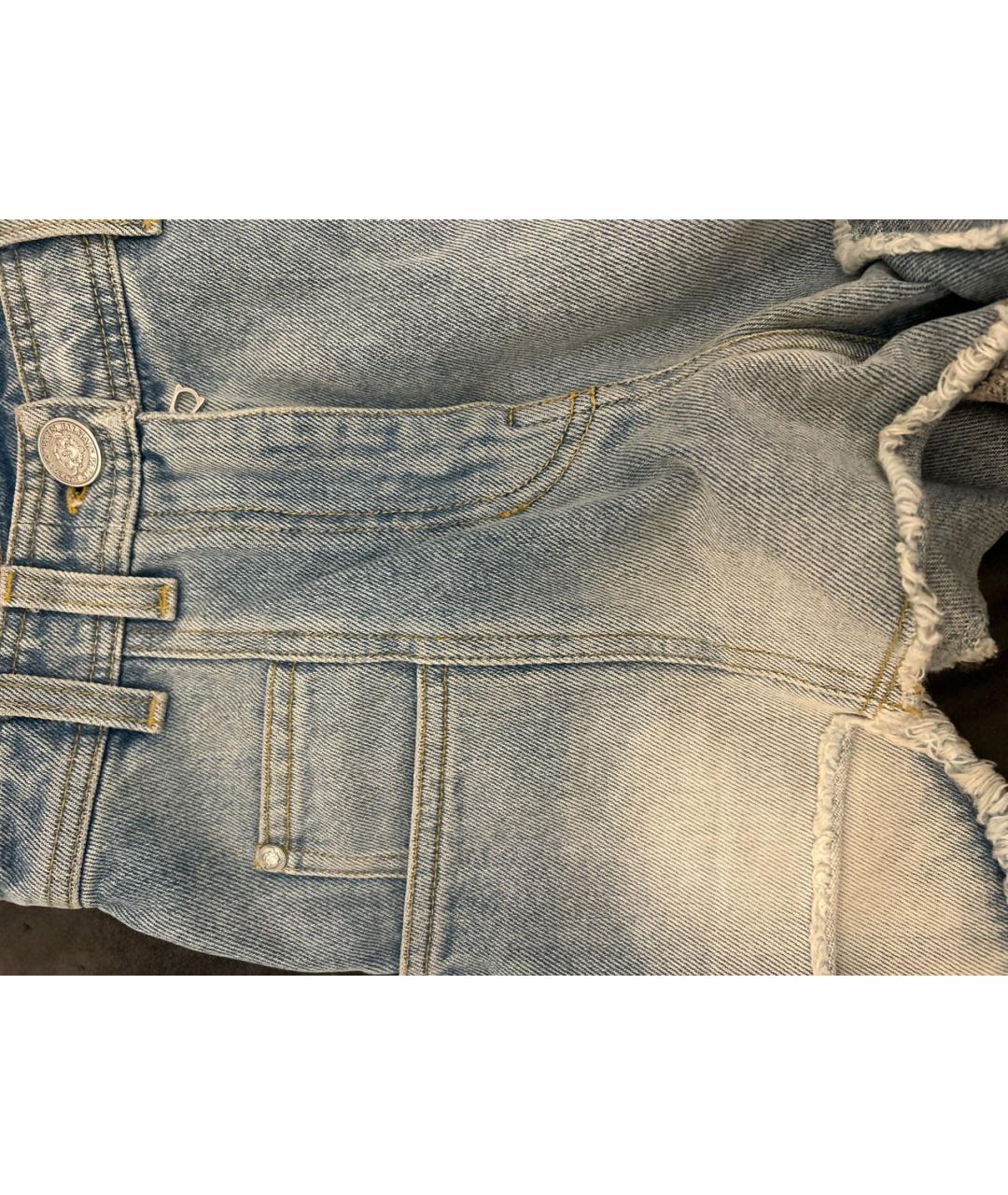 BALMAIN Синие деним шорты, фото 4