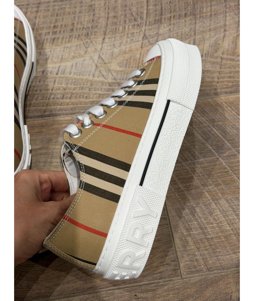 BURBERRY Текстильные кеды, фото 5