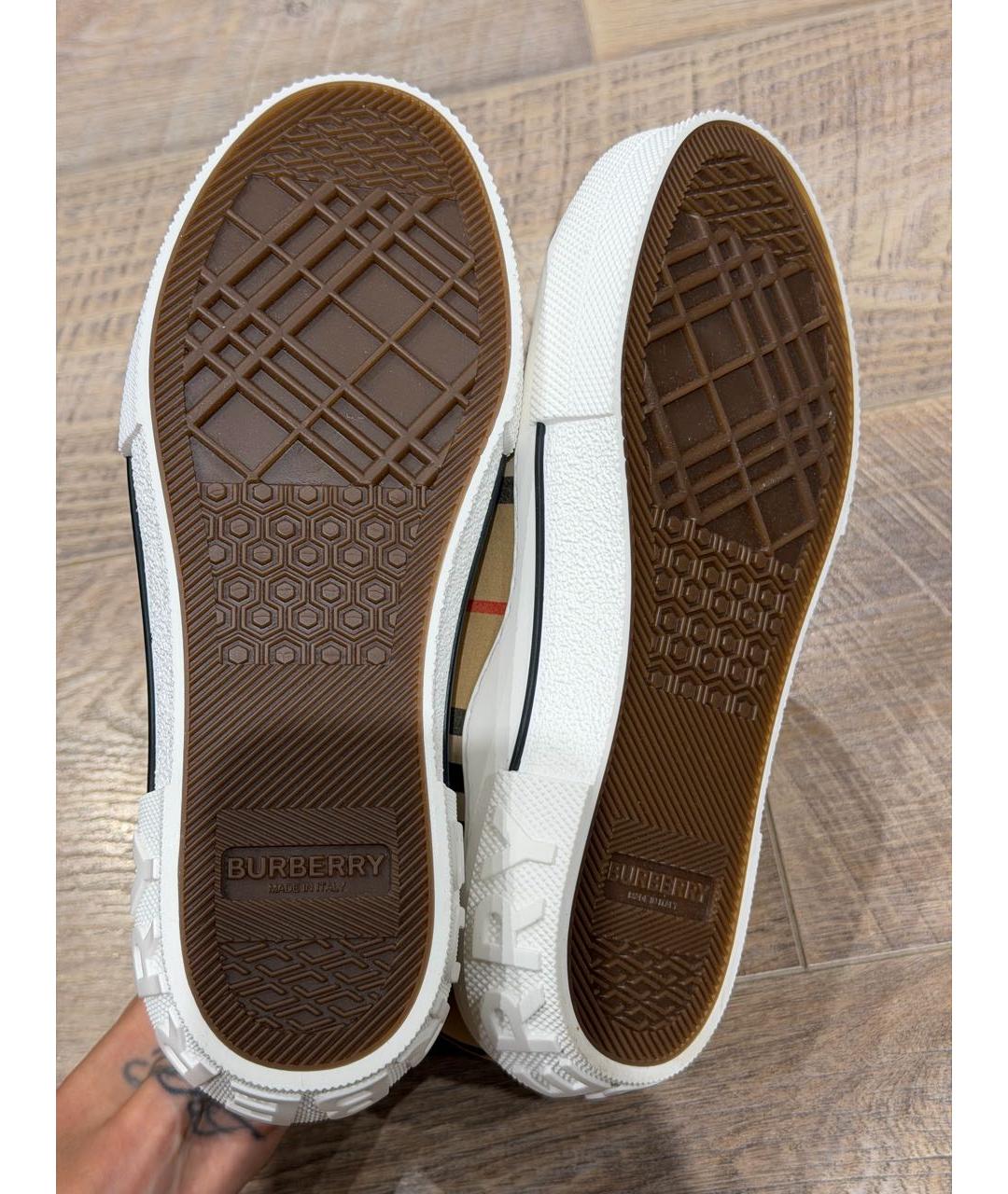 BURBERRY Текстильные кеды, фото 7