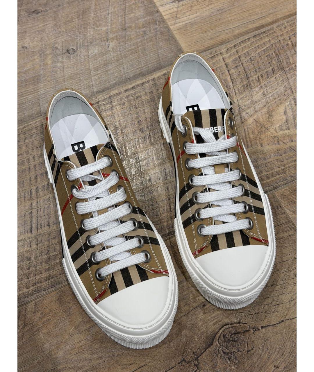 BURBERRY Текстильные кеды, фото 3