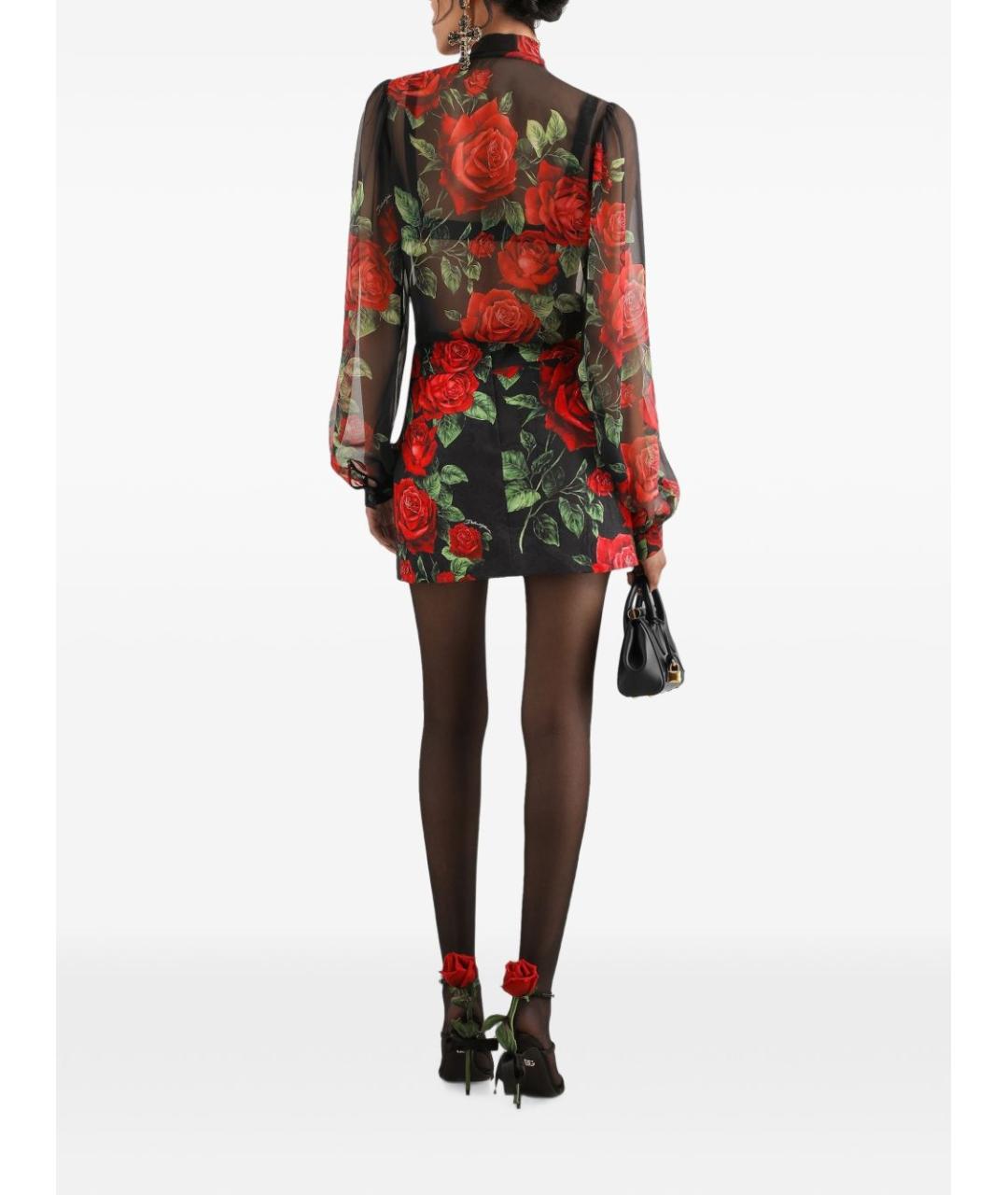 DOLCE&GABBANA Мульти шелковая рубашка, фото 3