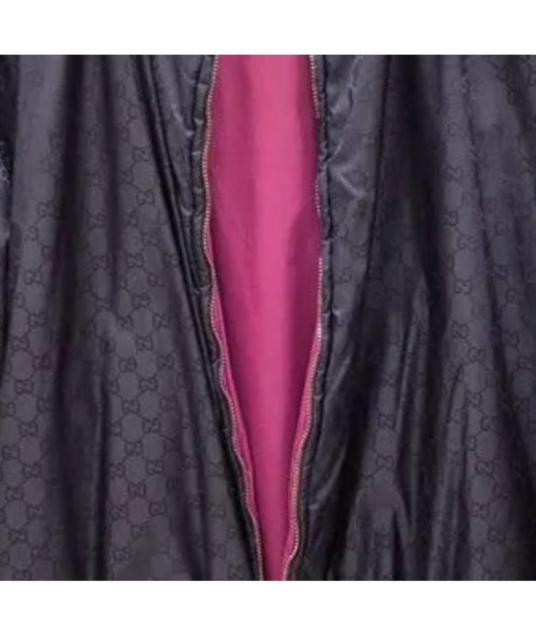 GUCCI Темно-синяя полиамидовая куртка, фото 4