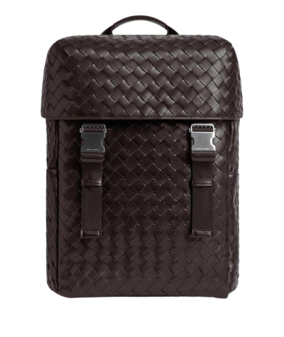 BOTTEGA VENETA Коричневый кожаный рюкзак, фото 1