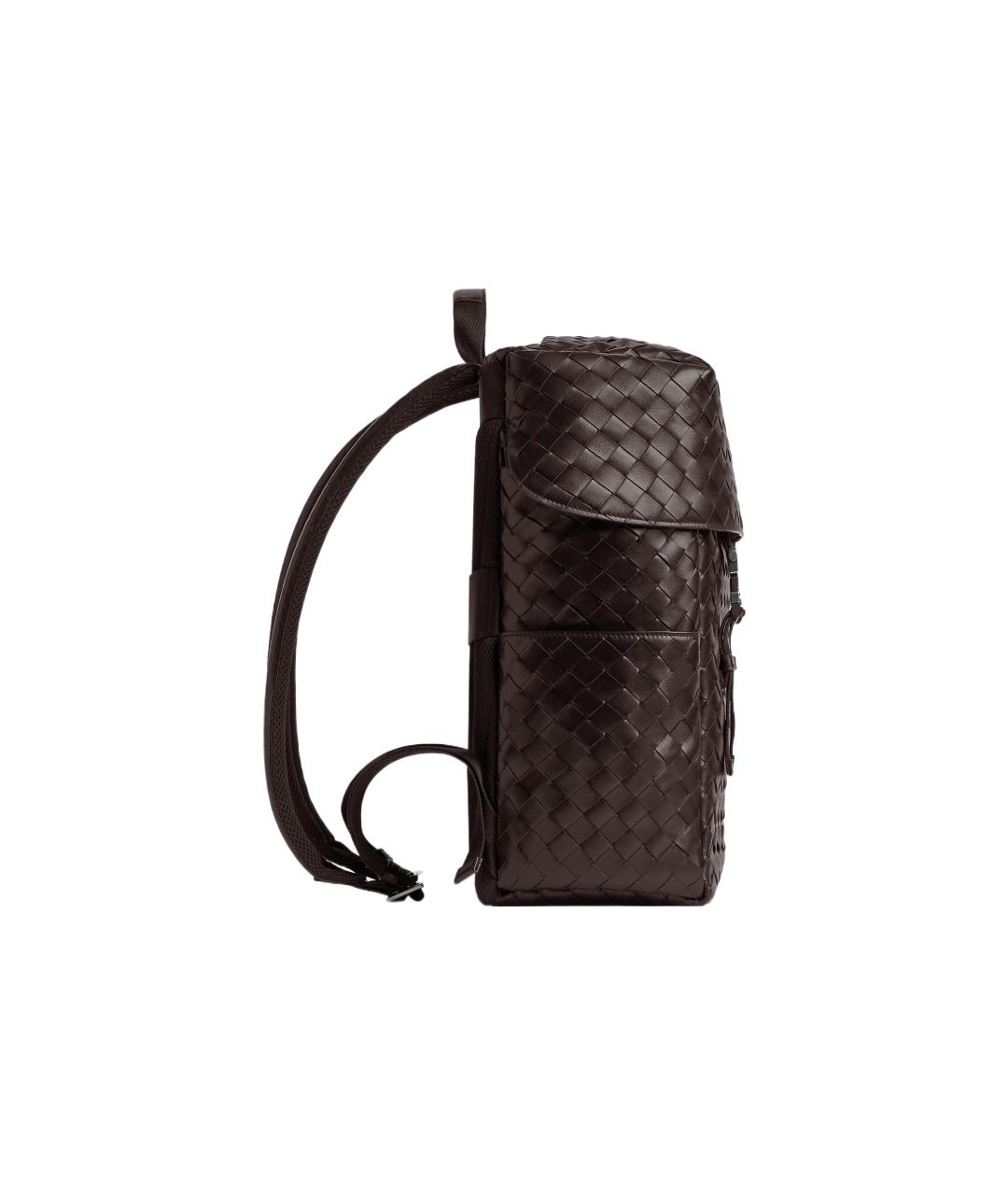 BOTTEGA VENETA Коричневый кожаный рюкзак, фото 2