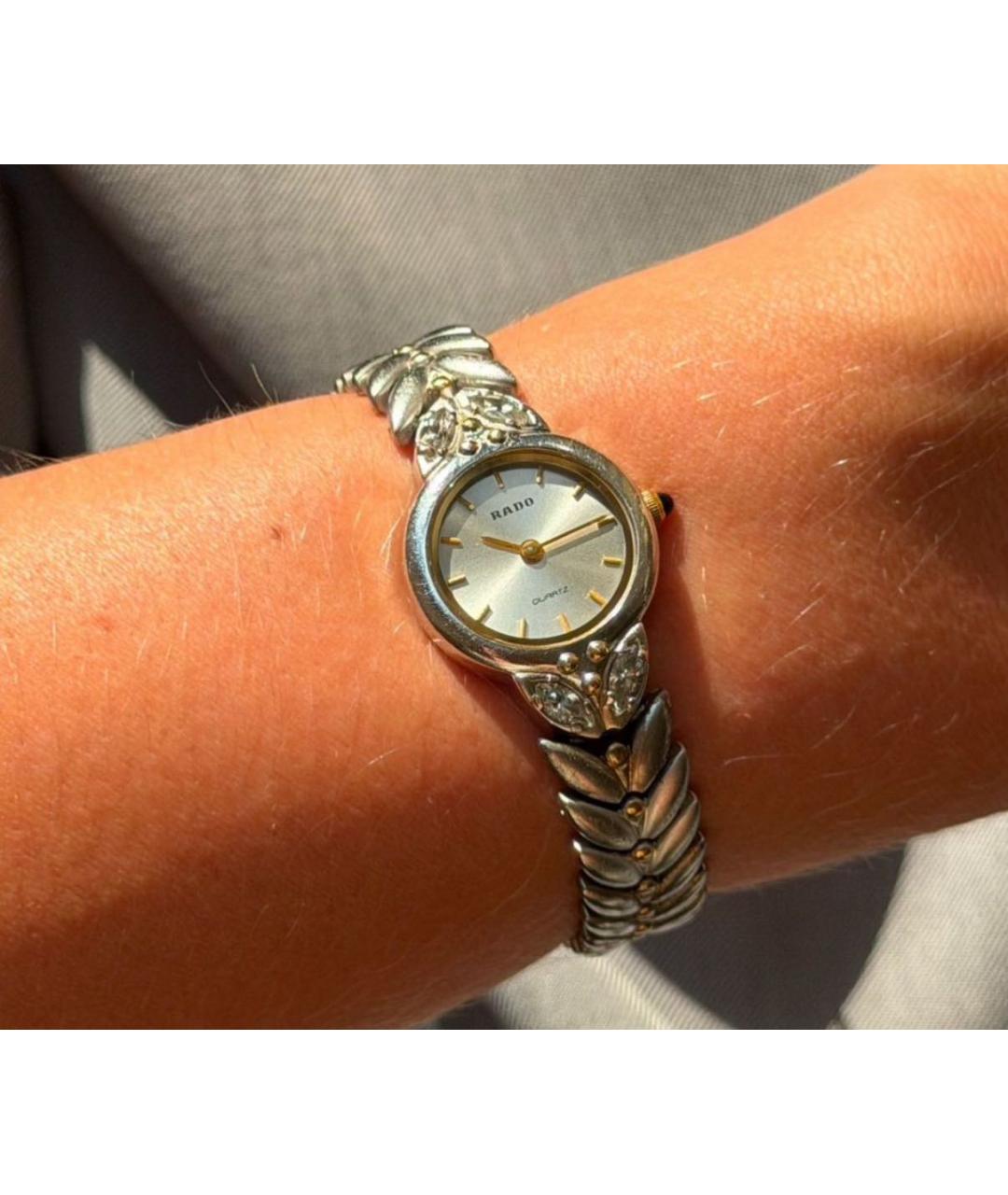RADO Серебряные стальные часы, фото 2