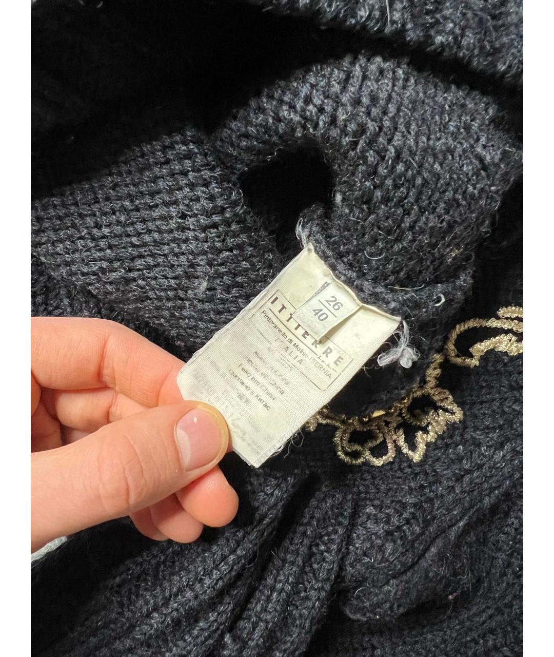 PIERRE BALMAIN Черный шерстяной джемпер / свитер, фото 8
