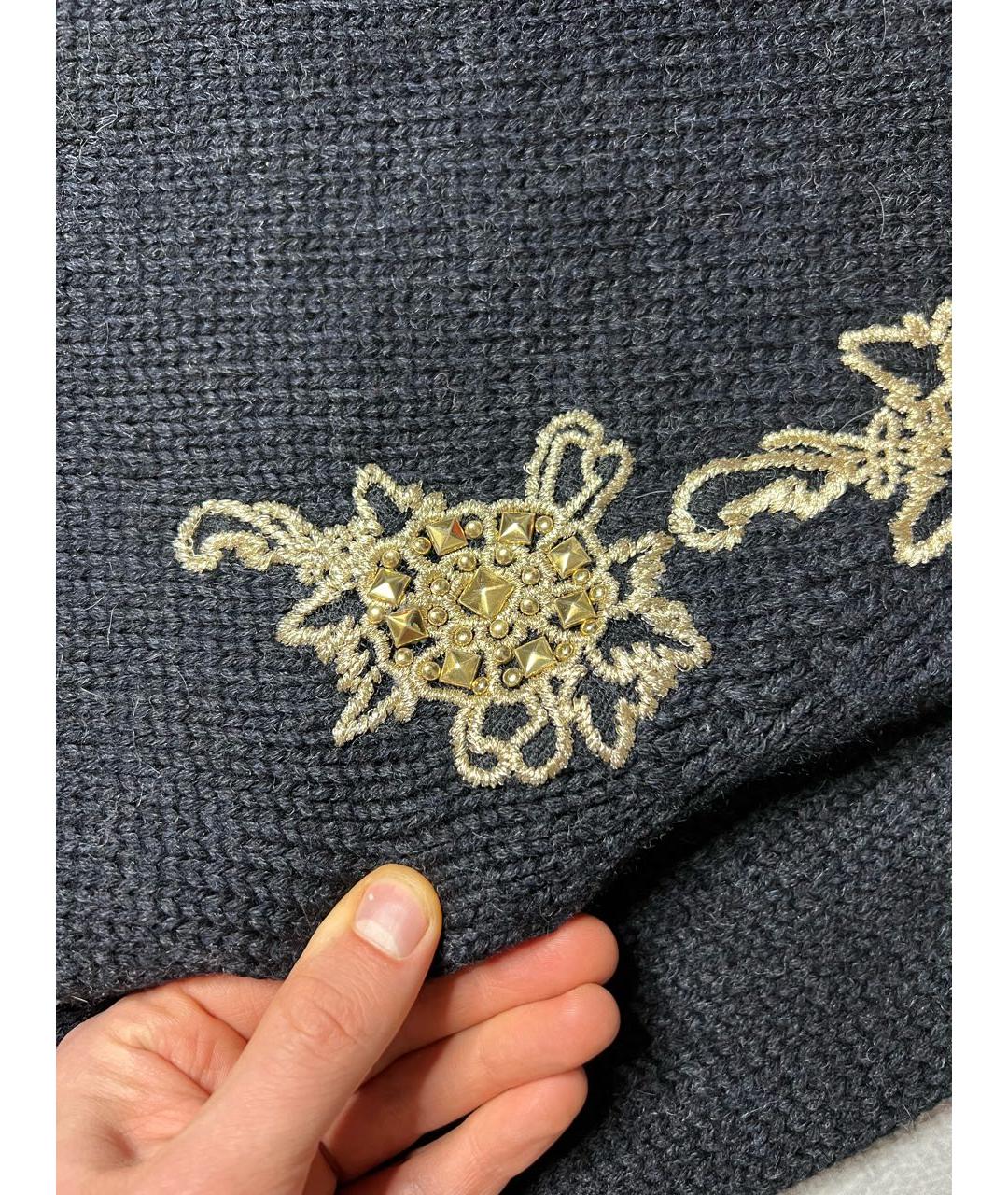 PIERRE BALMAIN Черный шерстяной джемпер / свитер, фото 6