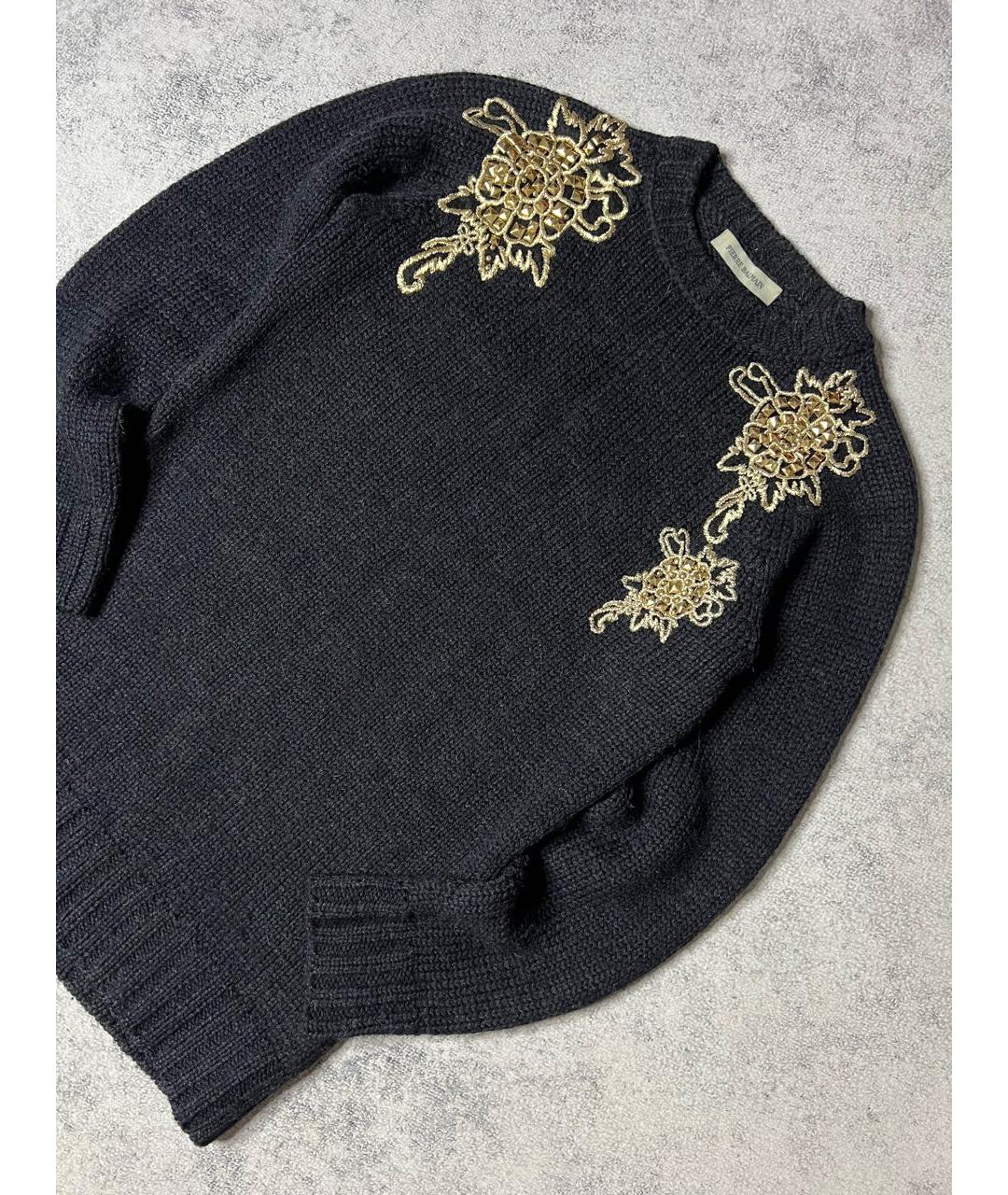 PIERRE BALMAIN Черный шерстяной джемпер / свитер, фото 2