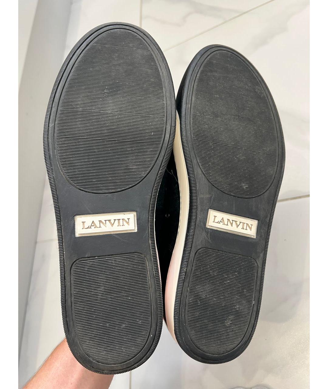 LANVIN Зеленые кеды, фото 5