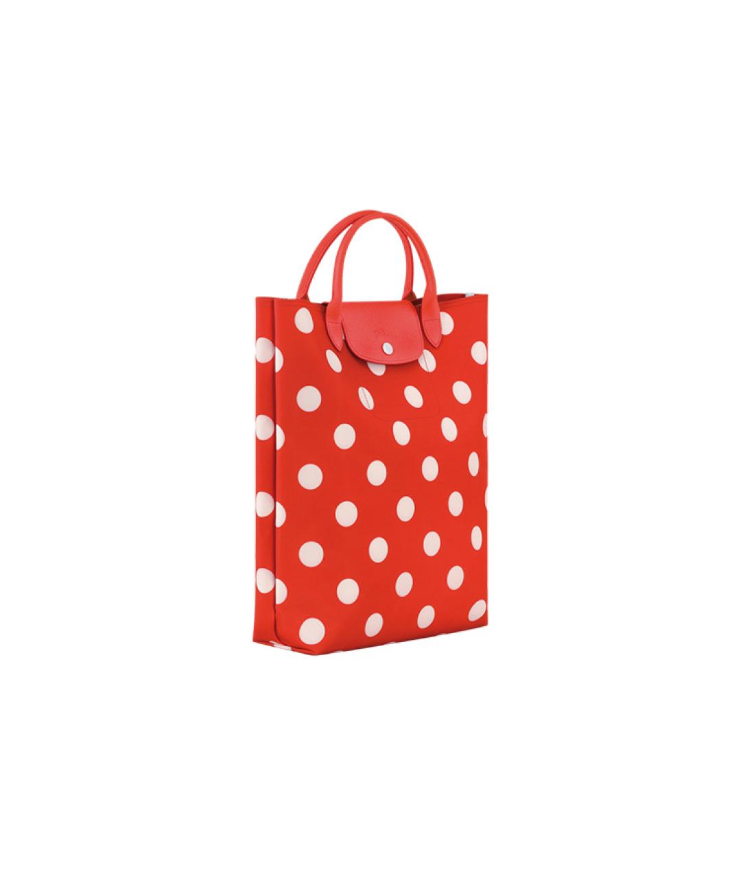 LONGCHAMP Оранжевая сумка через плечо из канвы, фото 2