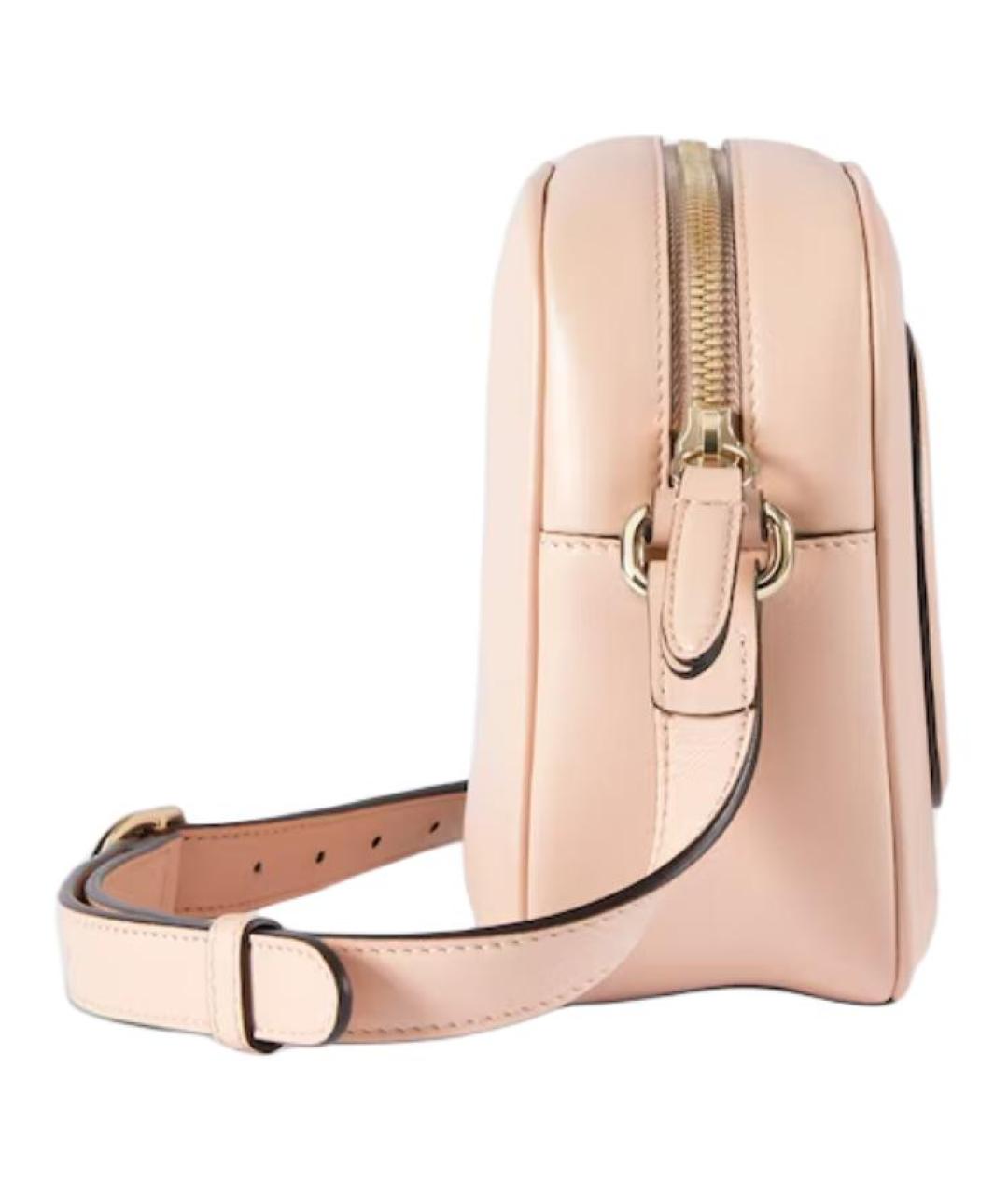 GUCCI Розовая кожаная сумка через плечо, фото 3