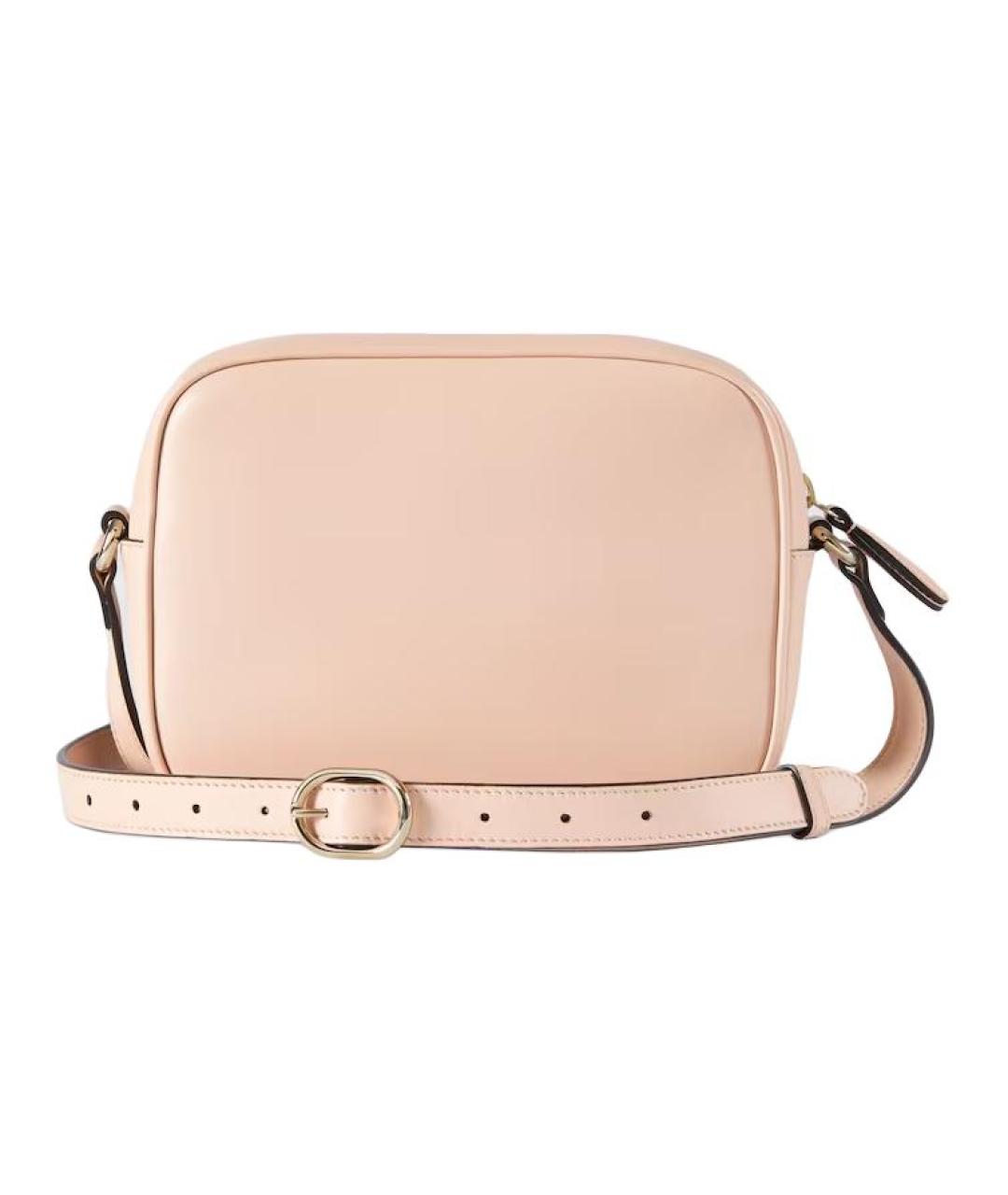 GUCCI Розовая кожаная сумка через плечо, фото 4