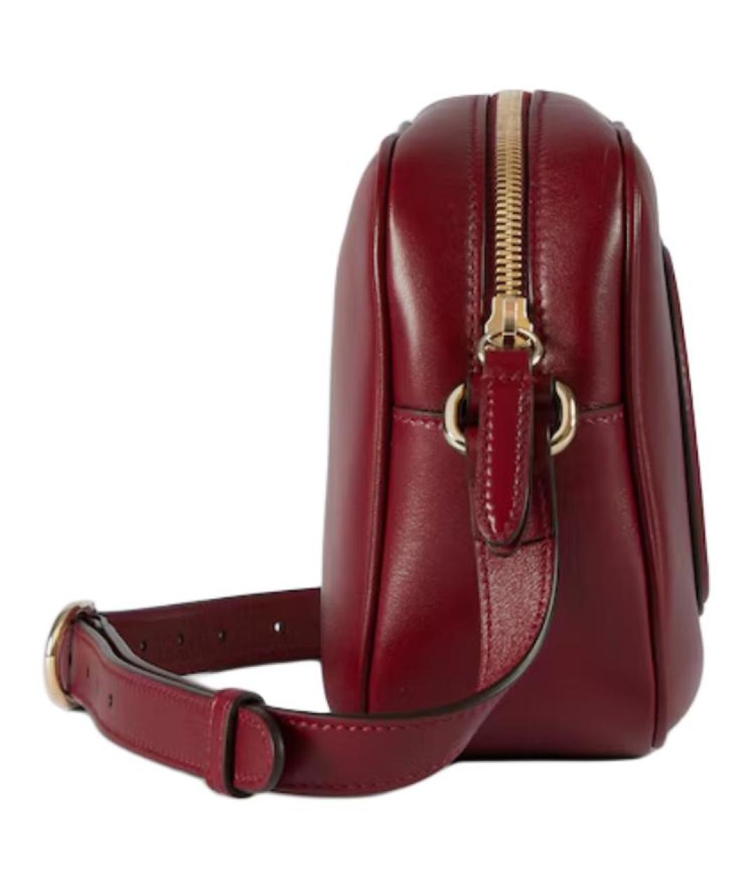 GUCCI Красная кожаная сумка через плечо, фото 3