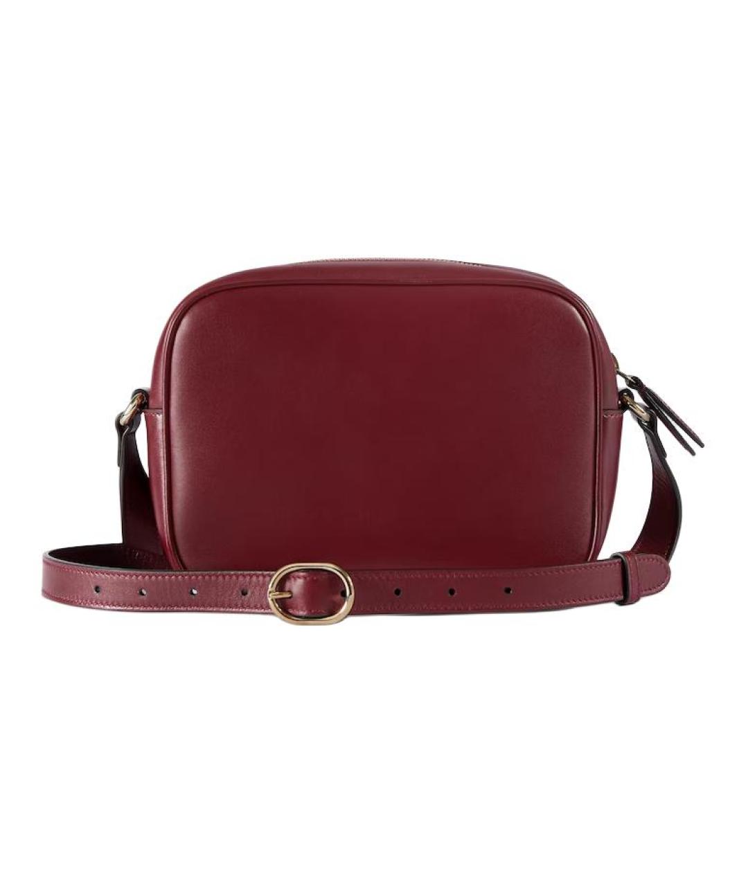 GUCCI Красная кожаная сумка через плечо, фото 4