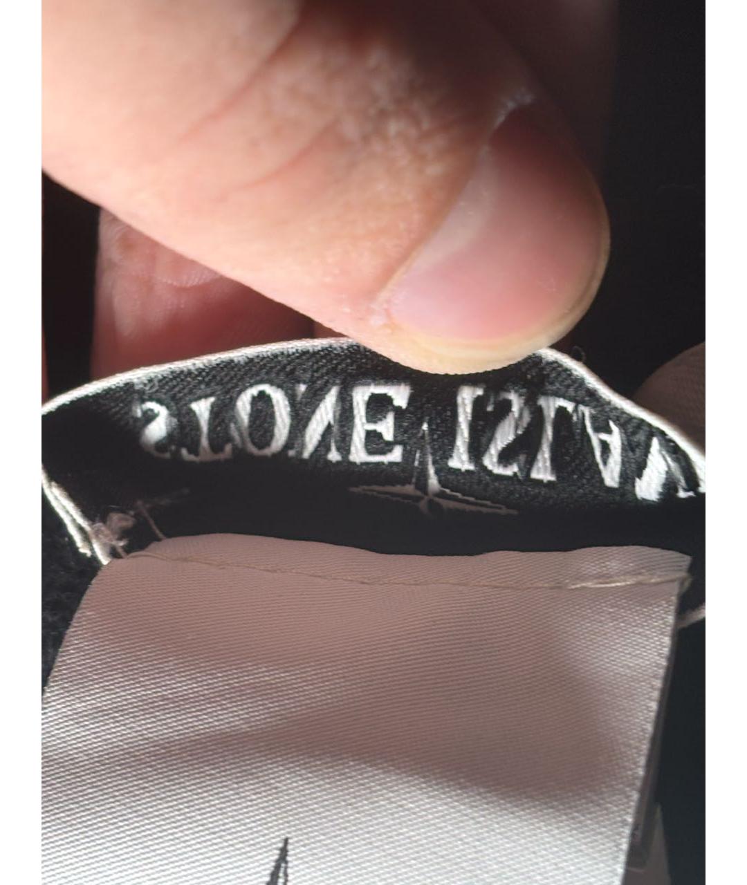 STONE ISLAND Черная шерстяная шапка, фото 3