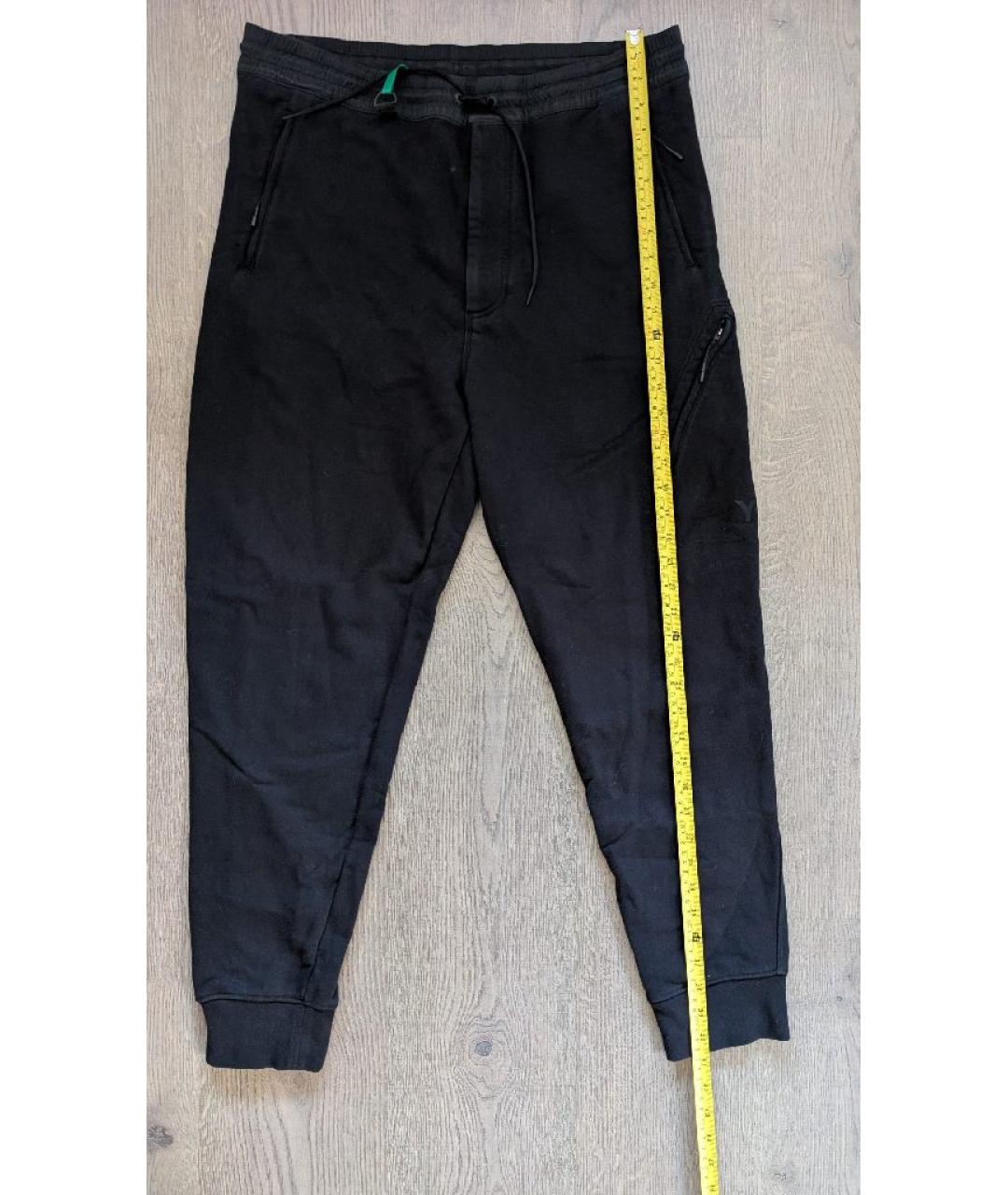 Y-3 Черные хлопковые повседневные брюки, фото 7