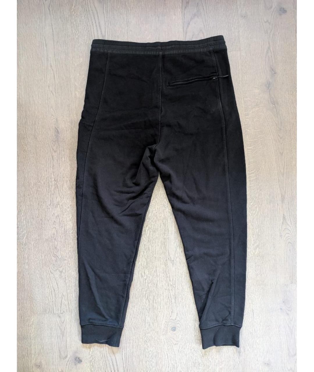 Y-3 Черные хлопковые повседневные брюки, фото 2
