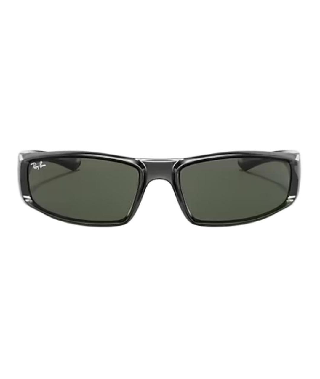 RAY BAN Черные пластиковые солнцезащитные очки, фото 2