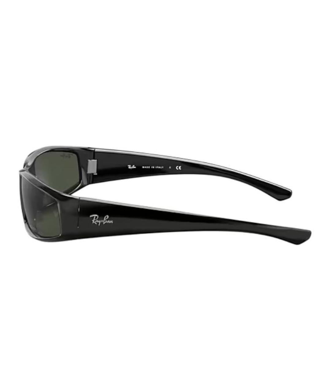 RAY BAN Черные пластиковые солнцезащитные очки, фото 3