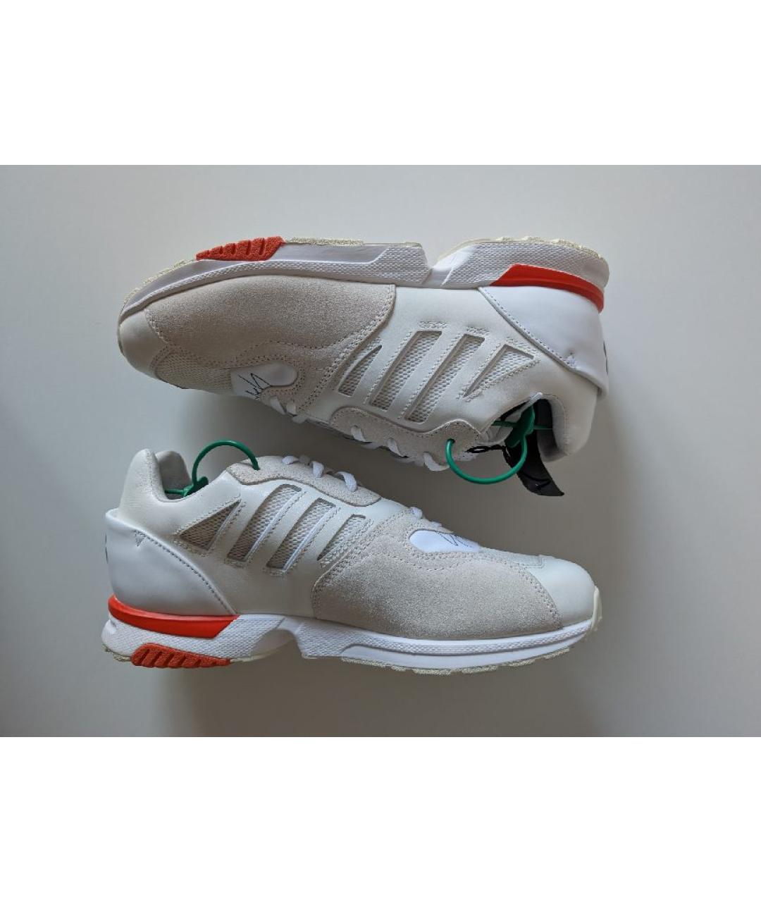 Y-3 Белые кожаные низкие кроссовки / кеды, фото 5
