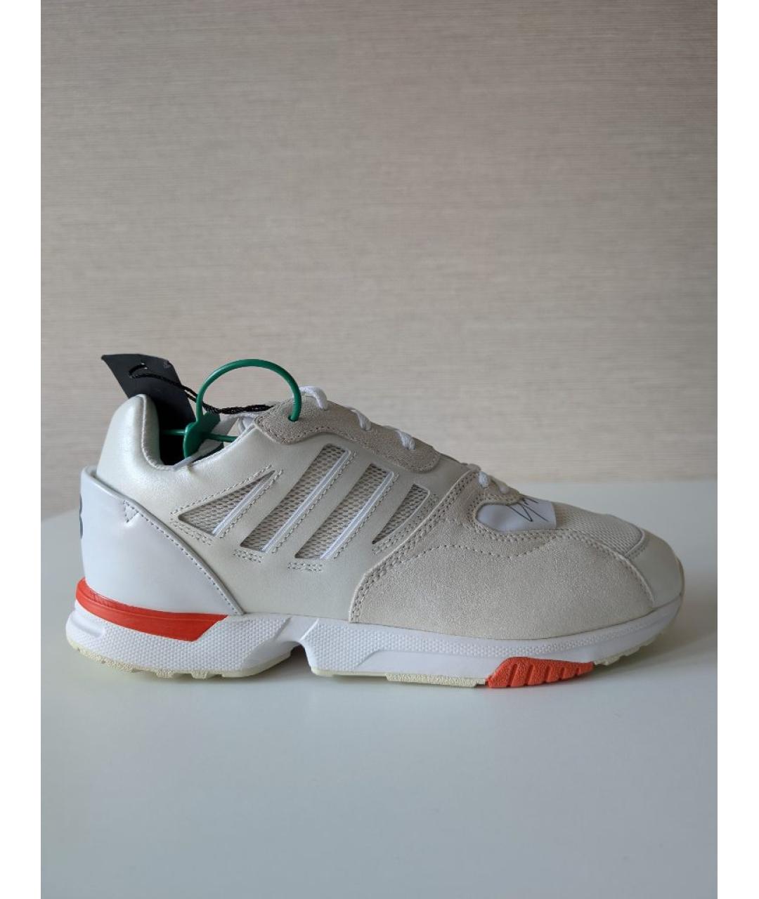 Y-3 Белые кожаные низкие кроссовки / кеды, фото 2
