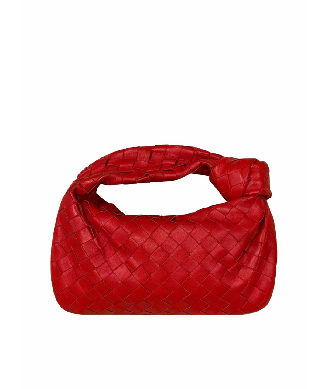 BOTTEGA VENETA Красная кожаная сумка с короткими ручками, фото 1