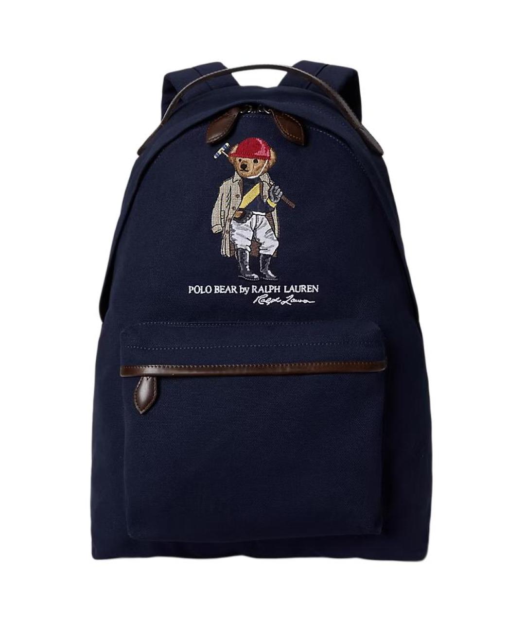POLO RALPH LAUREN Темно-синий хлопковый рюкзак, фото 1
