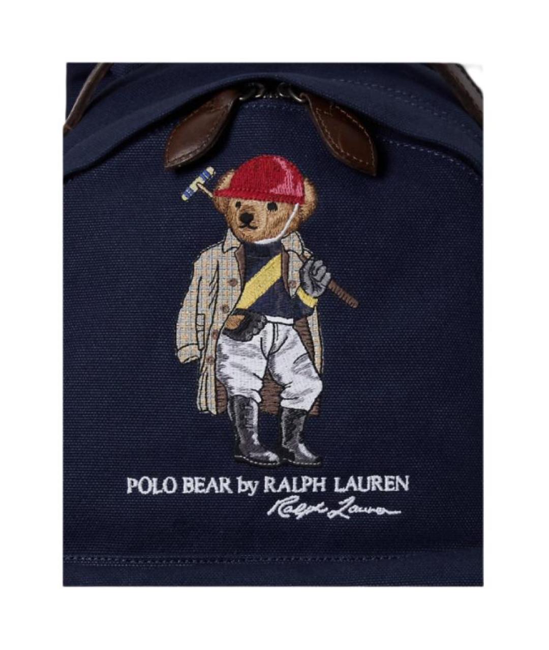 POLO RALPH LAUREN Темно-синий хлопковый рюкзак, фото 5