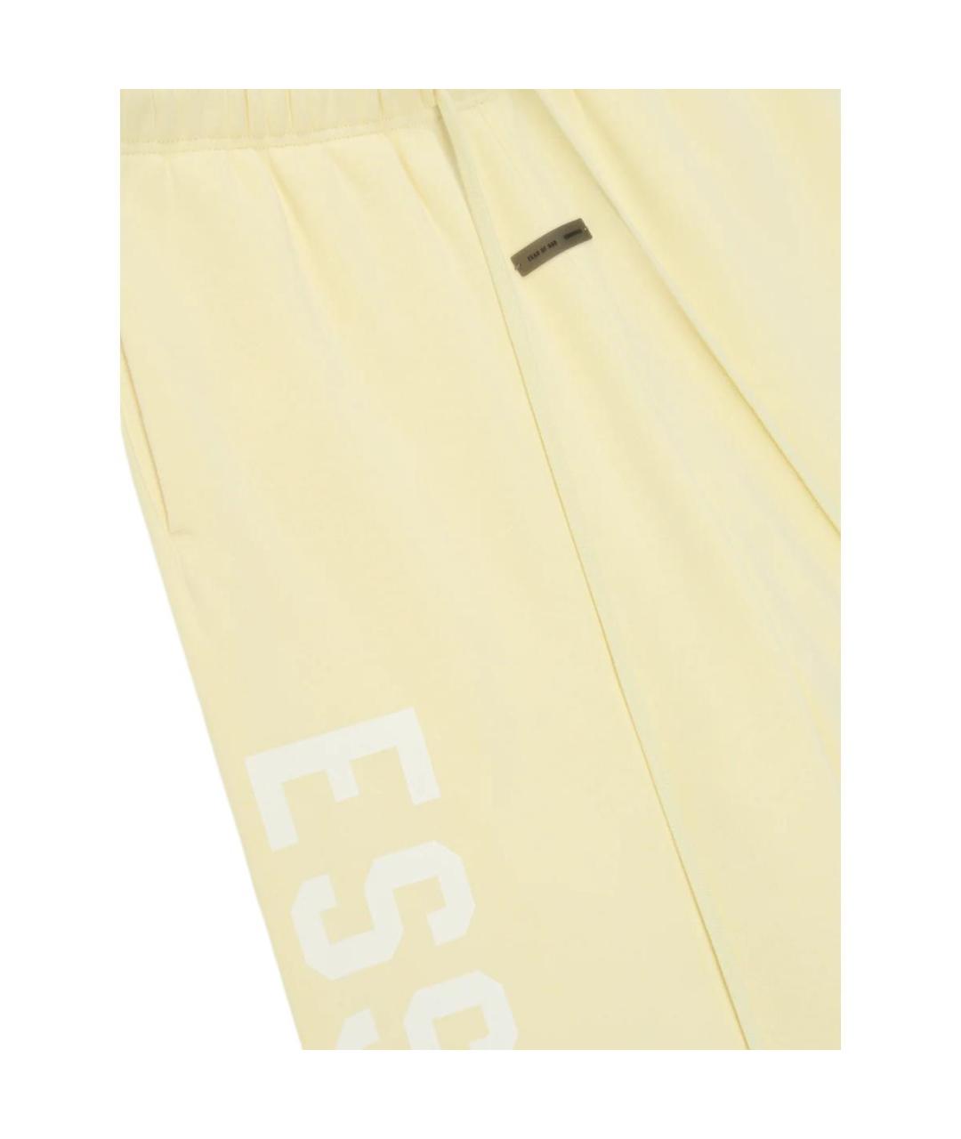 FEAR OF GOD ESSENTIALS Желтые спортивные брюки и шорты, фото 4