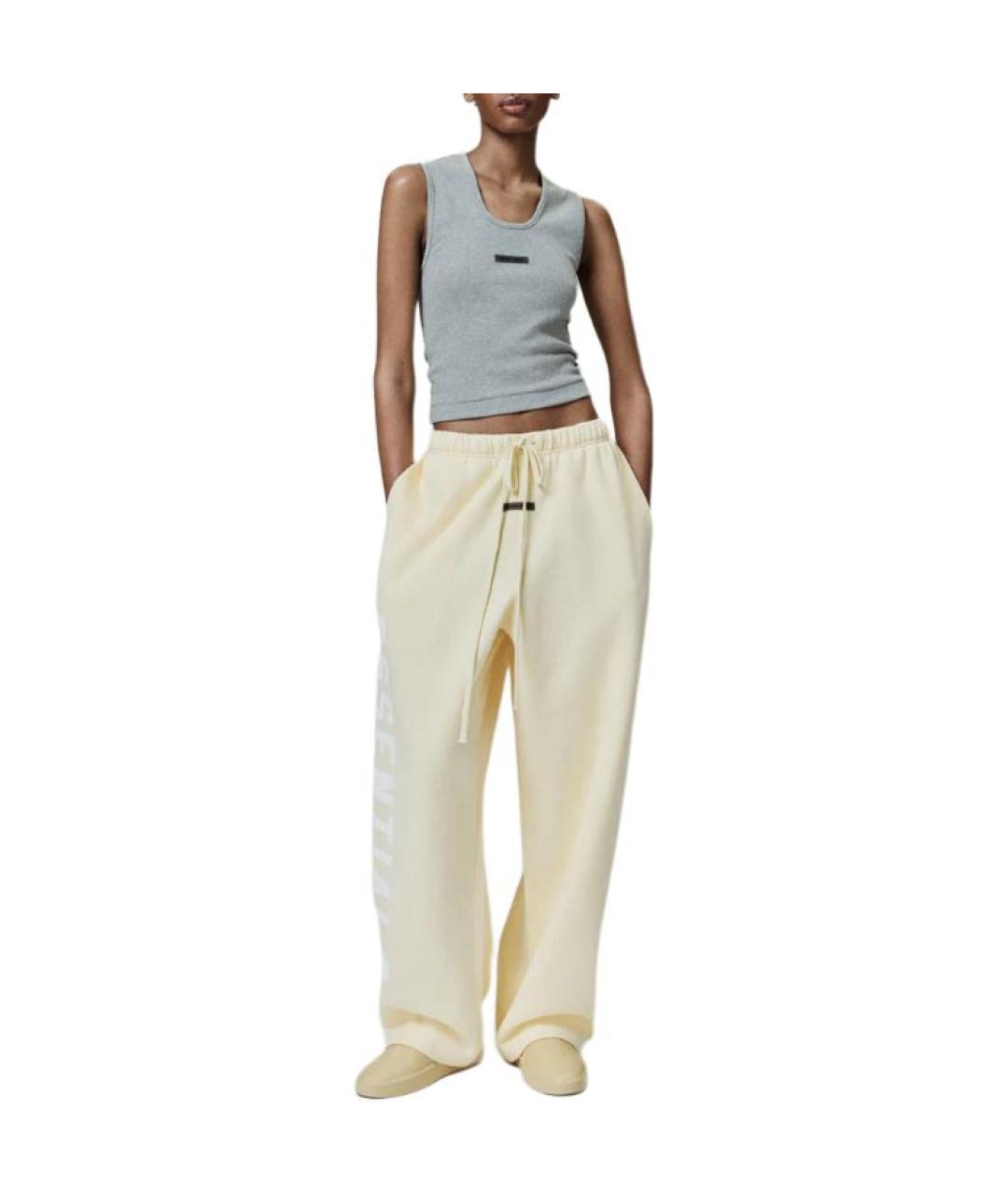 FEAR OF GOD ESSENTIALS Желтые спортивные брюки и шорты, фото 3