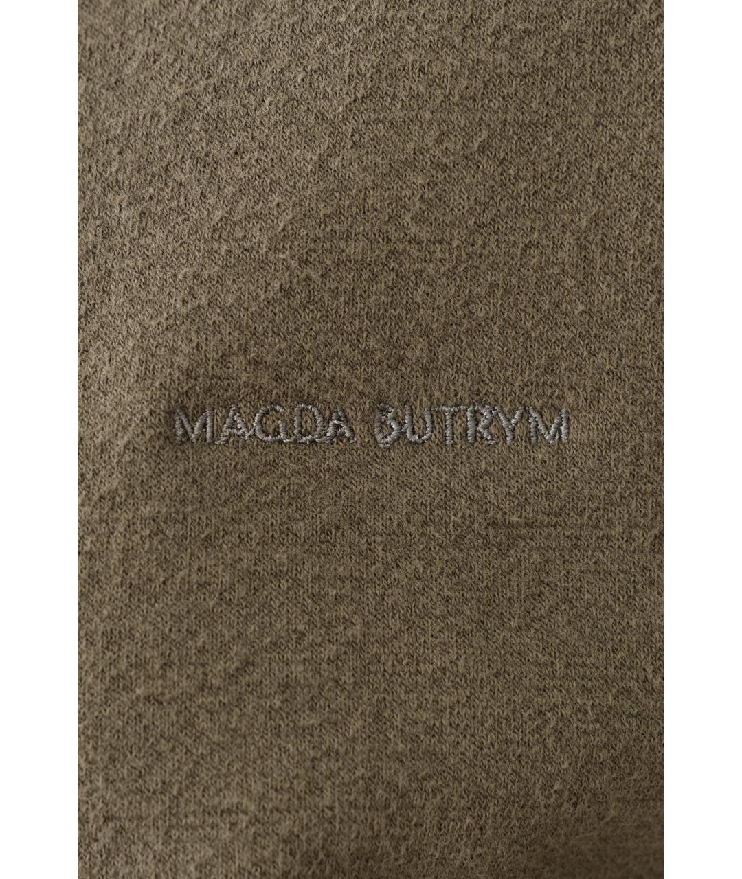 MAGDA BUTRYM Хаки хлопковый джемпер / свитер, фото 7