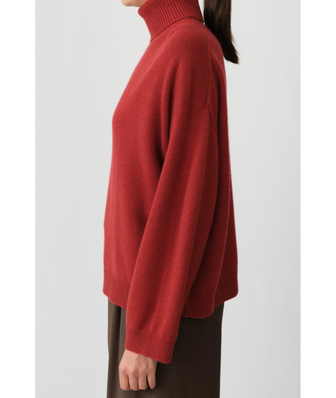BRUNELLO CUCINELLI Бордовый кашемировый джемпер / свитер, фото 3