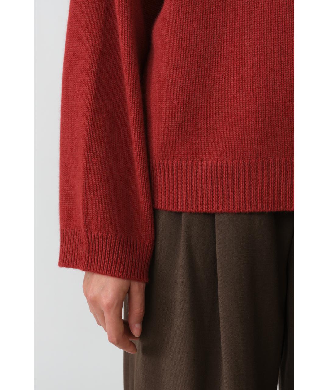 BRUNELLO CUCINELLI Бордовый кашемировый джемпер / свитер, фото 6
