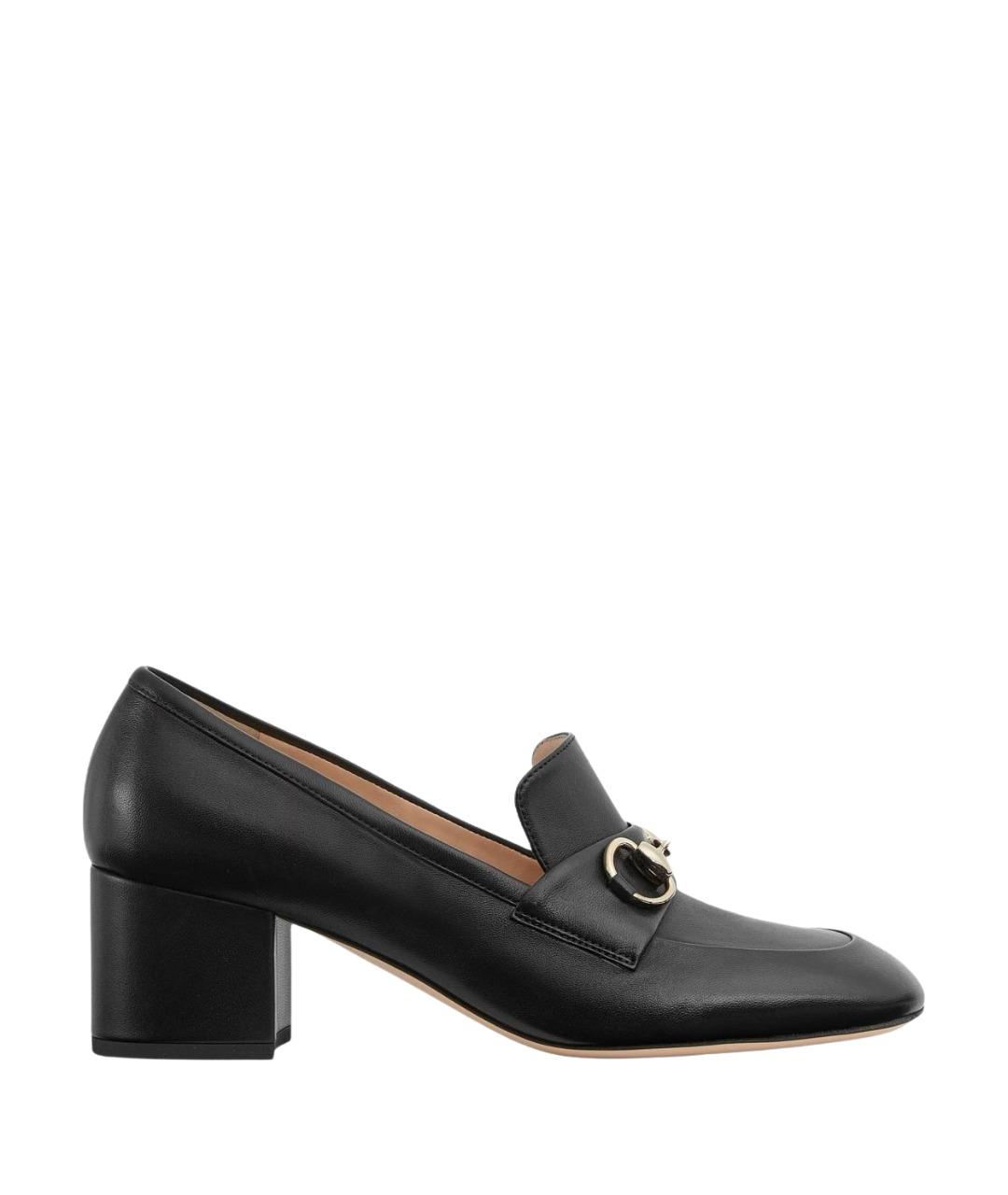 GUCCI Черные кожаные туфли, фото 1